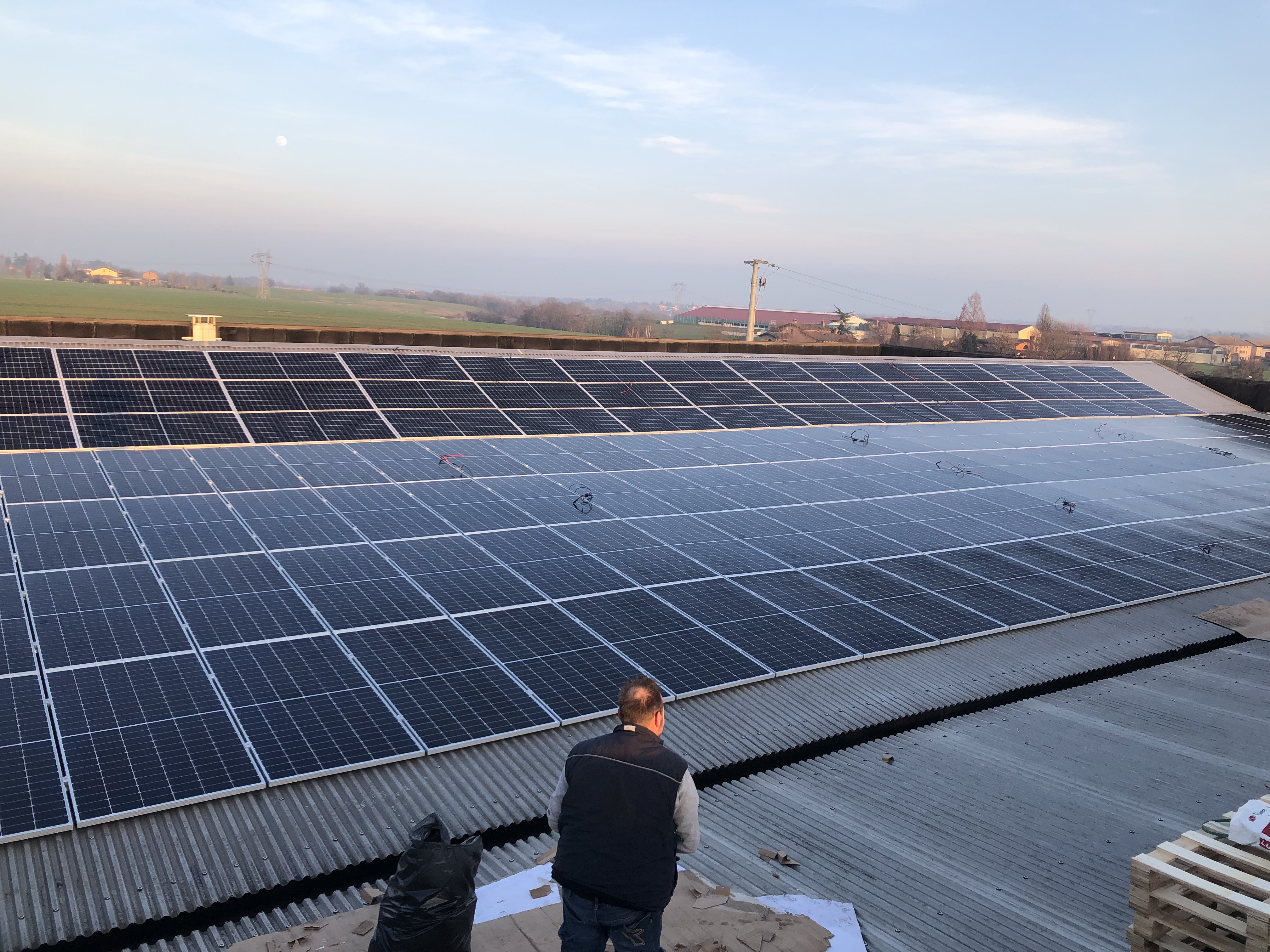 Impianto fotovoltaico industriale a Ghiardo di Bibbiano