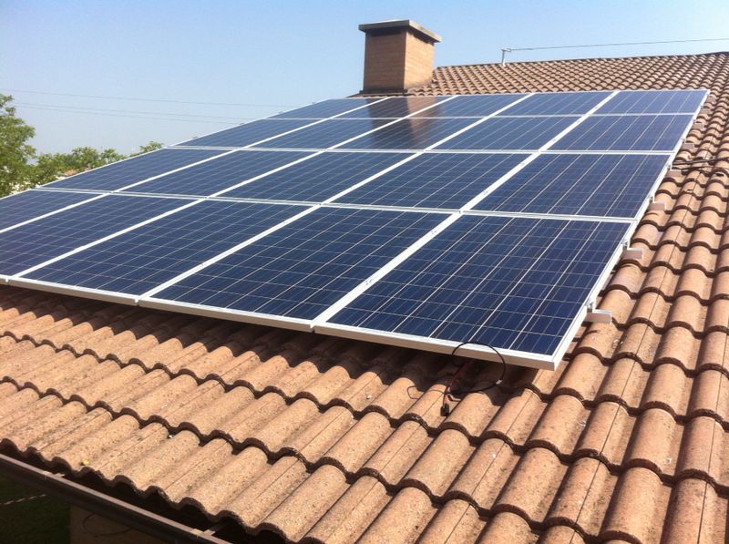 Impianto fotovoltaico su Villa a Bibbiano